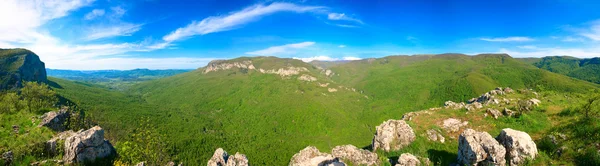 Spring Crimea Mountain country panorama — Stock Photo, Image
