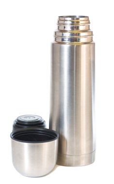 Metallic thermos clipart