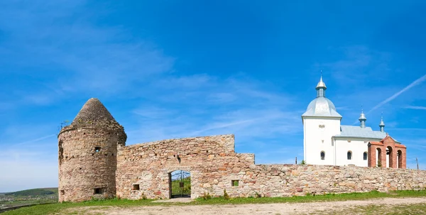 Yaz Hıristiyan manastır panorama — Stok fotoğraf