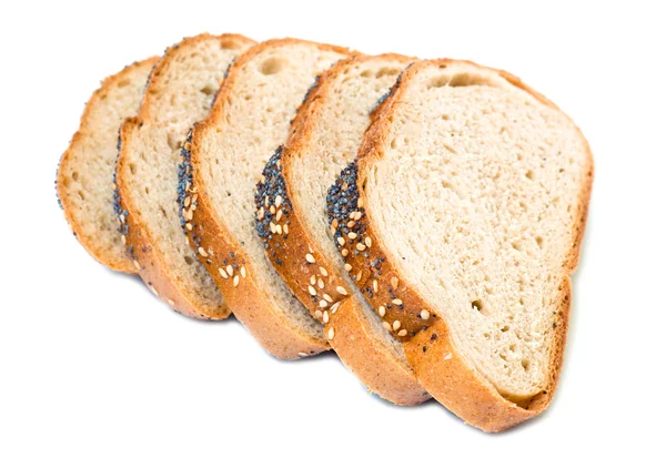 Шматочки пшеничного хліба — стокове фото