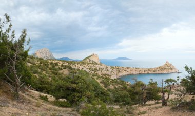 akşam yaz kıyı şeridi panorama