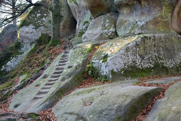 Stairs in a rock — Stock Photo, Image