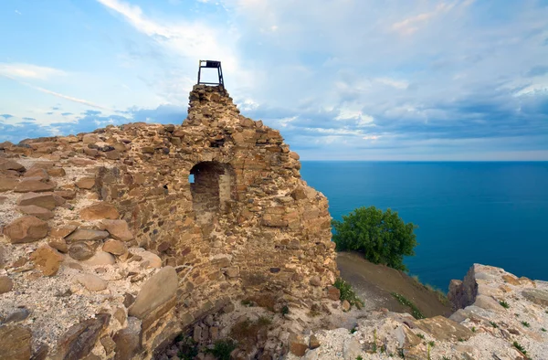 Widok z wieży strażniczej na morzu — Zdjęcie stockowe