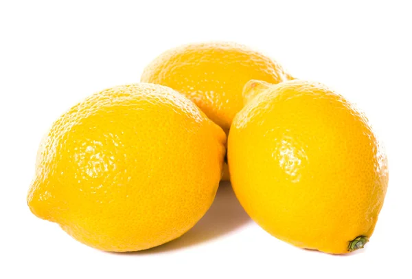 Üç sarı limon — Stok fotoğraf
