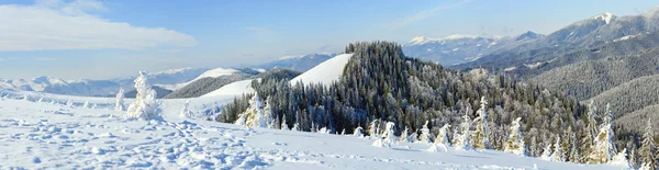 Zimní horské panorama — Stock fotografie