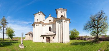 Church of Annunciation of Blessed Virgin Mary (Sydoriv village, Ternopil region, Ukraine). Built in 1726-1730. Five shots stitch image. clipart