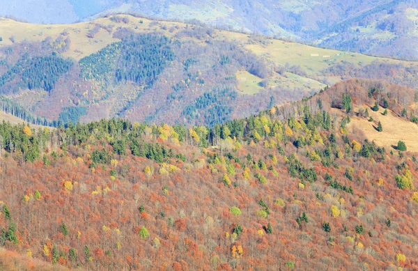 Herfst berghelling weergave — Stockfoto
