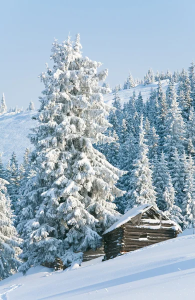 Zimowy krajobraz górski — Zdjęcie stockowe