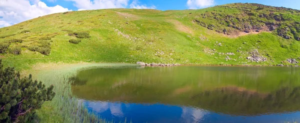 Lago Alpino Nesamovyte Sul Burrone Estivo Montagna Ucraina Chornogora Ridge — Foto Stock