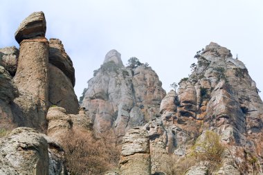 Rocky mountain view (hayalet valley yakınındaki demerdzhi Dağı, Kırım, Ukrayna)