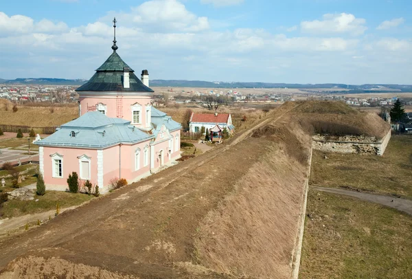 Vista Primavera Del Antiguo Castillo Zolochiv Ucrania Región Lviv Estilo —  Fotos de Stock