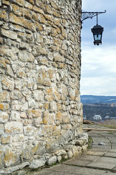 Stony Wall Lamp Olesko Castle Lvivska Region Ukraine Built 1390 — Stock Photo, Image