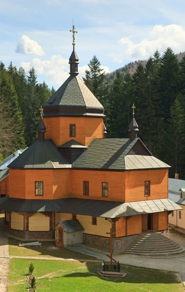 Pátio do mosteiro ortodoxo cristão — Fotografia de Stock