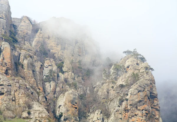 Montanha Rochosa Demerdzhi Mount Crimeia Ucrânia — Fotografia de Stock