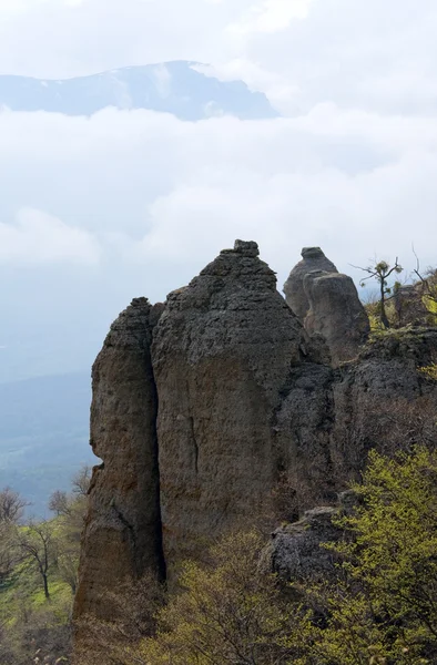 Vista rochosa da montanha — Fotografia de Stock
