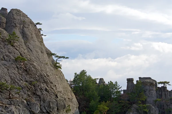 Вид Роки Гору Призраки Горы Демерджи Крым Украина — стоковое фото