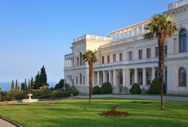 Livadia Palace (summer retreat of the last Russian tsar, Nicholas II, Crimea, Ukraine). Built in 1911 by architect N.P. Krasnov. clipart