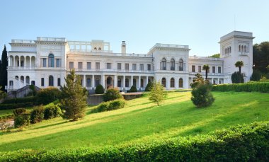 Livadia Palace (summer retreat of the last Russian tsar, Nicholas II, and his family) in Livadiya settlement ( Yalta region, Crimea, Ukraine). Built in 1911 by clipart