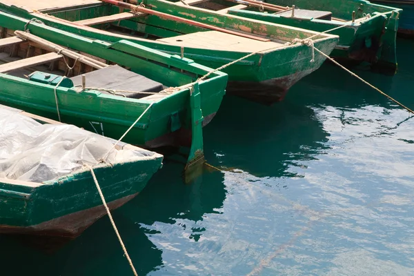 stock image Wooden boats at pier