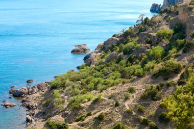 kayalar deniz manzara