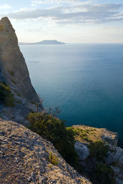 Amanecer Sobre Las Rocas Reserva Novyj Svit Crimea Ucrania —  Fotos de Stock