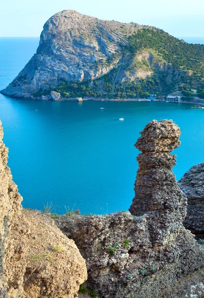 Landscape Rocks Coastline Novyj Svit Reserve Crimea Ukraine — Stock Photo, Image