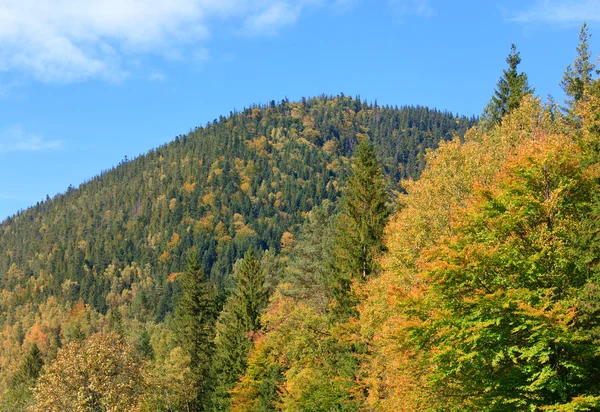 Höstens bergsutsikt hill — Stockfoto