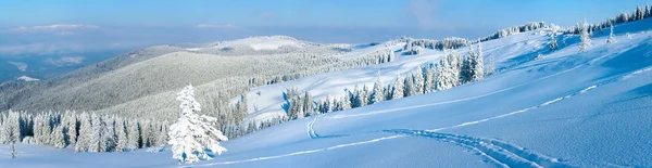 Winter panorama berglandschap — Stockfoto