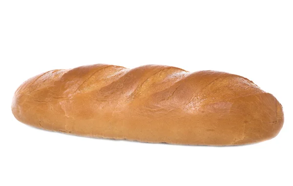 Beyaz Arka Planda Izole Edilmiş Uzun Beyaz Ekmek — Stok fotoğraf
