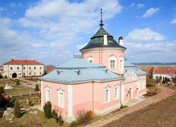 Vista Primavera Del Antiguo Castillo Zolochiv Ucrania Región Lviv Estilo —  Fotos de Stock