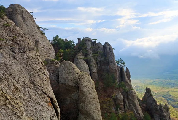 Rocky Mountain View Hayalet Valley Yakınındaki Demerdzhi Dağı Kırım Ukrayna — Stok fotoğraf