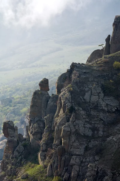 Вид Роки Гору Призраки Горы Демерджи Крым Украина — стоковое фото