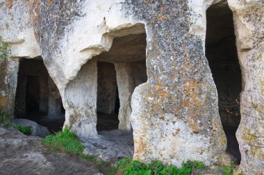 mangup kale mağaralar (Kırım, Ukrayna biri)