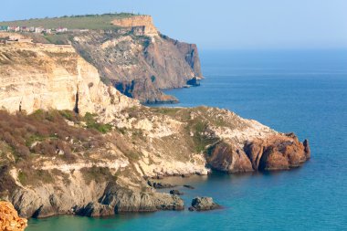 phiolent cape (Kırım, Ukrayna kıyı rock görünümünden)