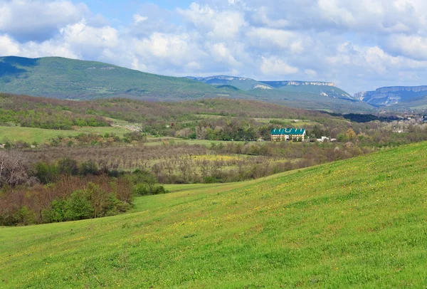 Country Spring Mountain Landscape Crimea Ukraine — Stock Photo, Image