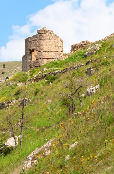 Balaclava vue sur la forteresse génoise (Crimée, Ukraine ) — Photo