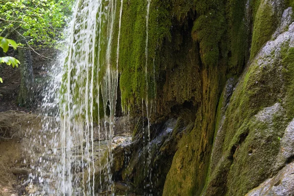 Wasserfall Sribni Struji Silbrige Filamente Krim Ukraine — Stockfoto