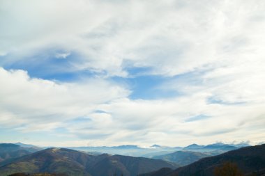 sonbahar dağ Plato görünümü