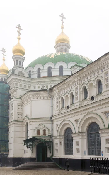 Donuk Sonbahar Günü Kyjevo Pecherska Lavra Görünümü Ukraynalı Ortodoks Kilisesi — Stok fotoğraf