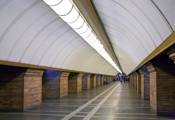 Interno Della Stazione Della Metropolitana Kiev — Foto Stock