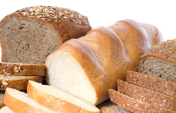 Bread isolated on white background — Stock Photo, Image