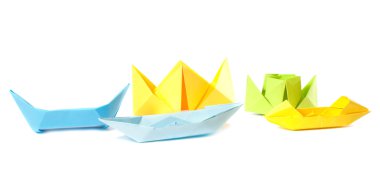 Origami şekil tekneler