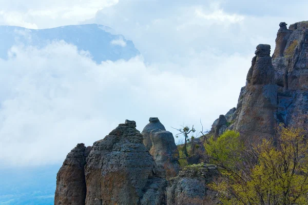 Vista rocosa de la montaña —  Fotos de Stock