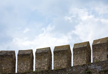 Görünüm Hotin Kalesi (chernivtsi oblast, ukraine)