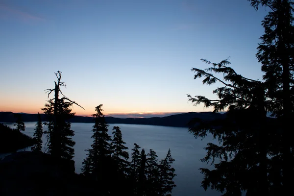 Sunrise, crater Lake Oregon — Stock Photo, Image