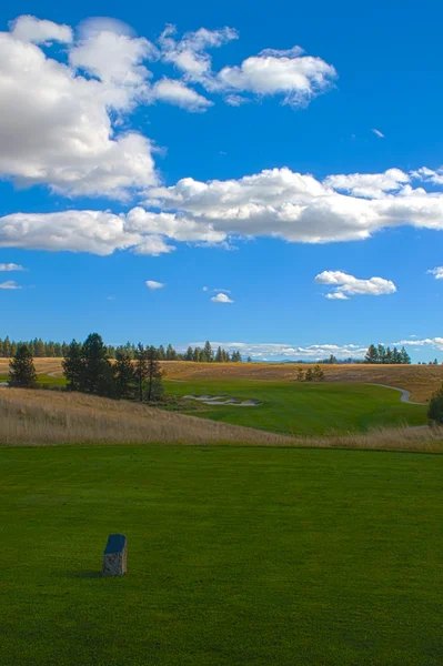Langer Tag Auf Dem Golfplatz Idaho — Stockfoto