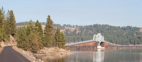 Ponte Passeio Público Norte Idaho Ótimo Para Andar Bicicleta Caminhadas — Fotografia de Stock
