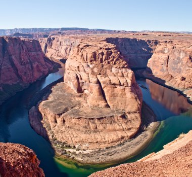 Horse shoe bend at the grand canyon in Arizona, Glen Canyon clipart