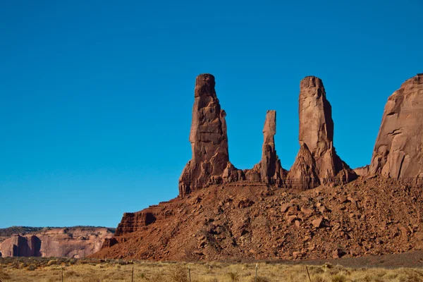 Monument Valley Utah Arizona Přirozené Skalní Útvary — Stock fotografie