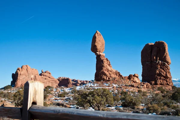 Natural Very Large Rock Formations Utah Arches National Park — Stock Photo, Image